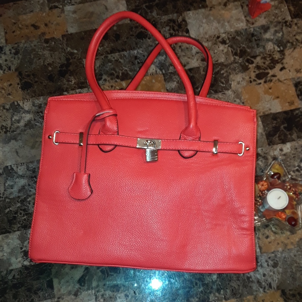 RED HANDBAG